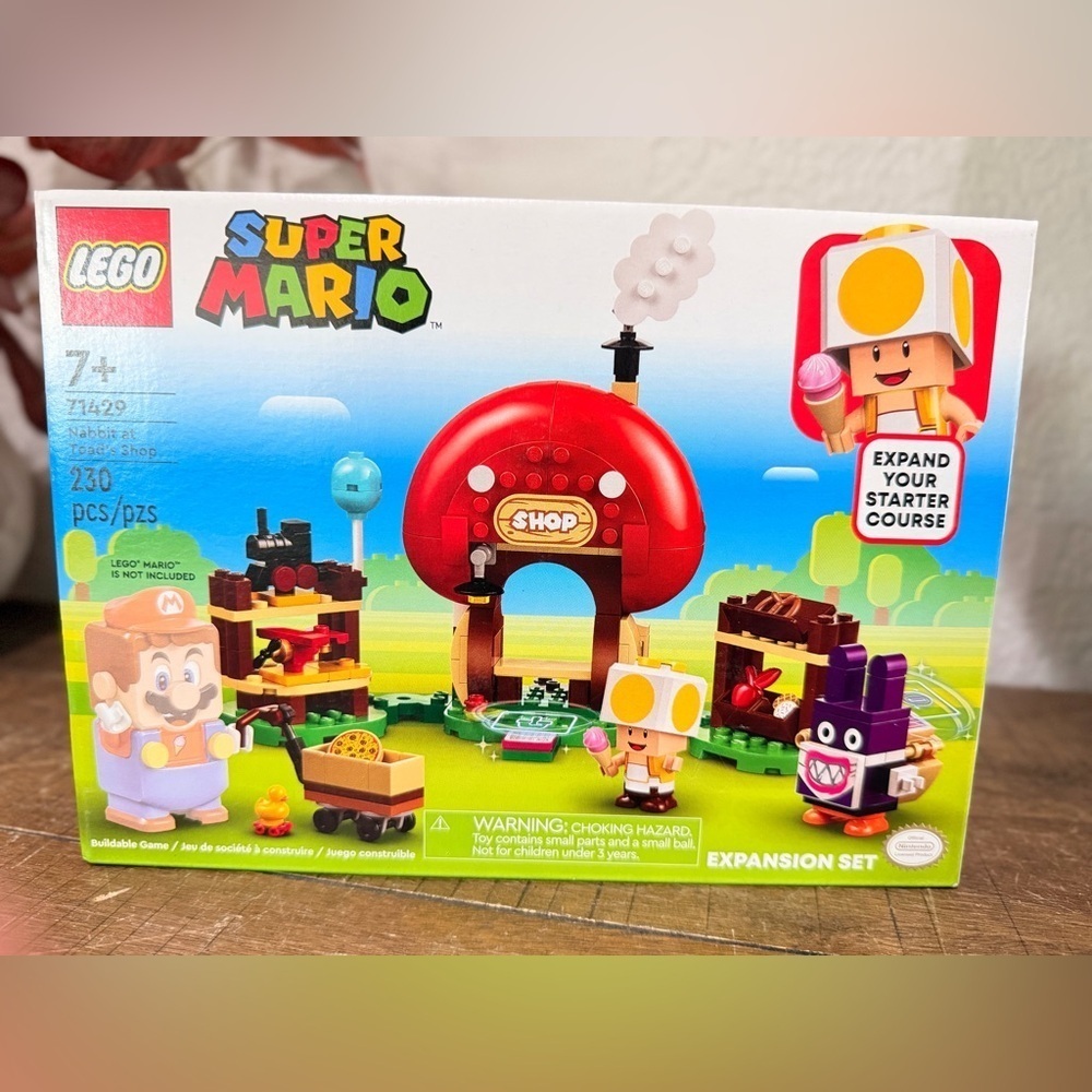 LEGO 71429 Super Mario Nabbit at Toad’s Shop Expansion Set Building Toy 230pc